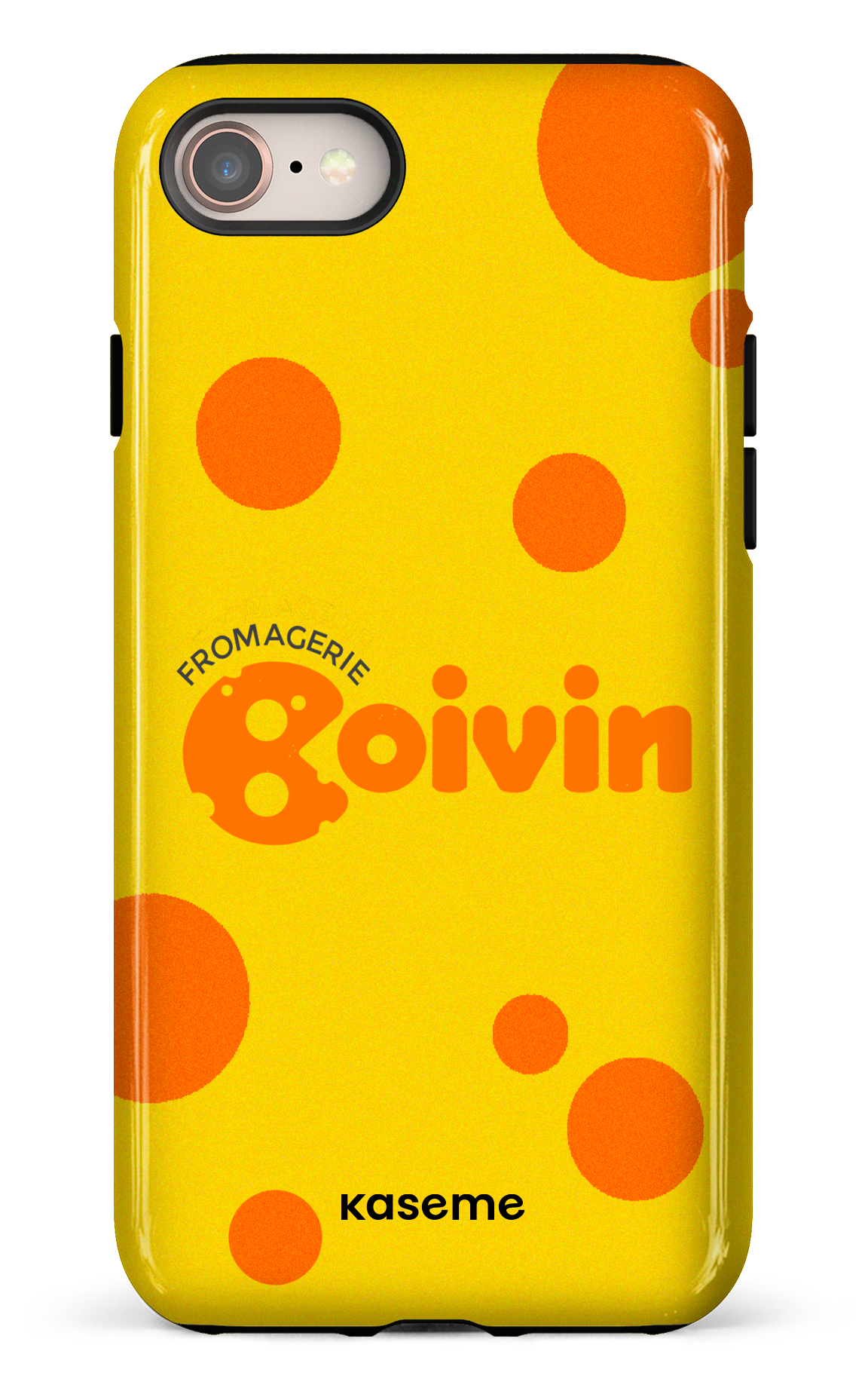 iPhone 8 Tough Boivin Jaune x Ronds -