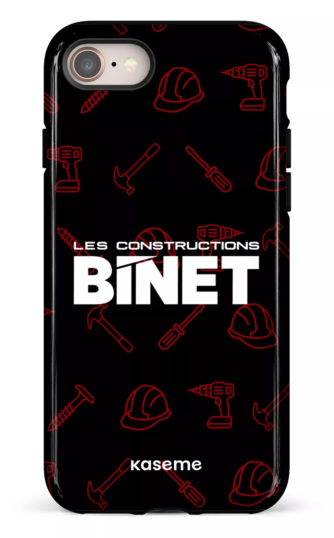 iPhone 8 Tough Constructions Binet Noir -