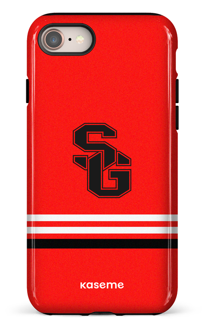 iPhone 8 Tough Dragons PSG Rouge -