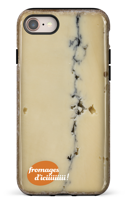 iPhone 8 Tough Fromage Cendré Logo -