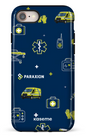 iPhone 8 Tough Icônes bleu Paraxion -