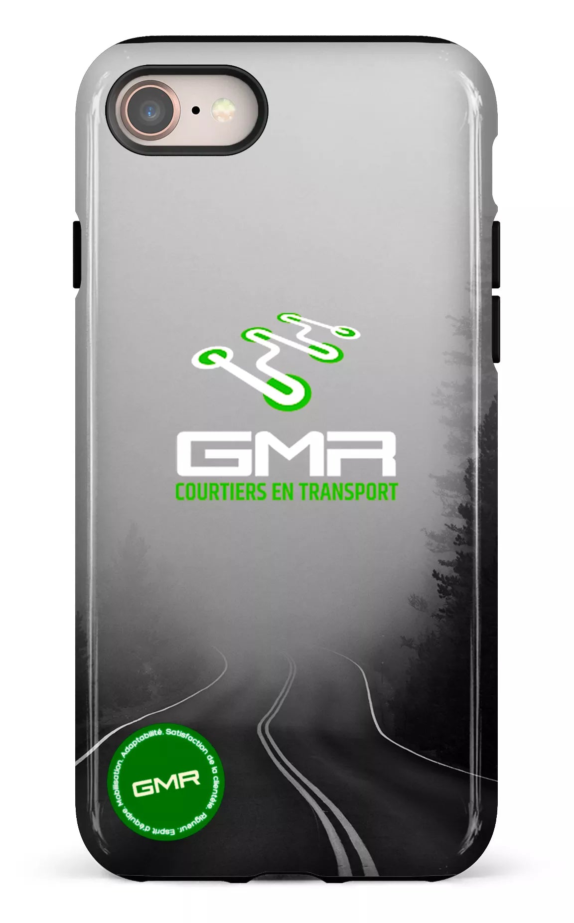 iPhone SE Tough GMR Route Noir et Blanc -
