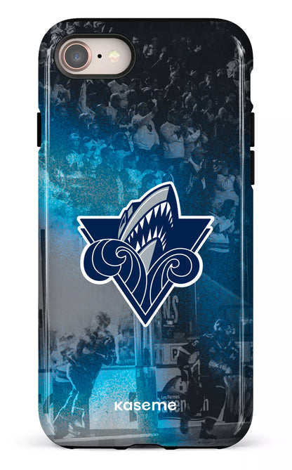 iPhone SE Tough Océanic Logo & Foule -