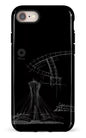 iPhone SE Tough Parc Olympique - Croquis Plan Noir -
