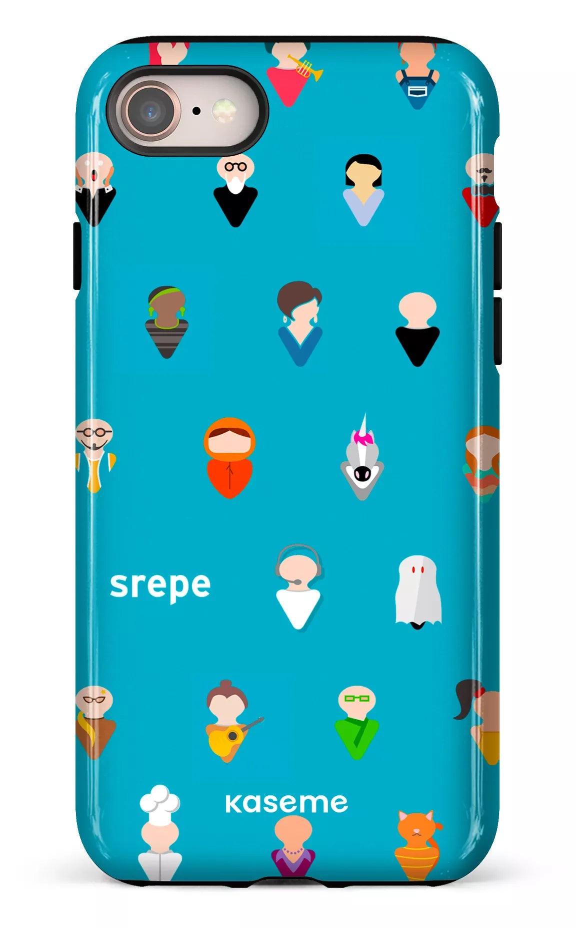 iPhone SE Tough Personnages Turquoise -