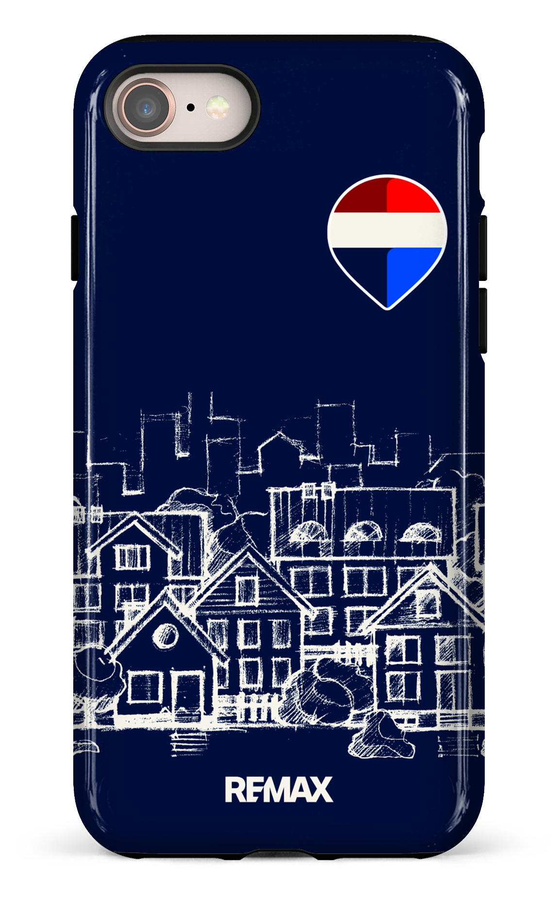 iPhone SE Tough Remax Sketch Bleu -
