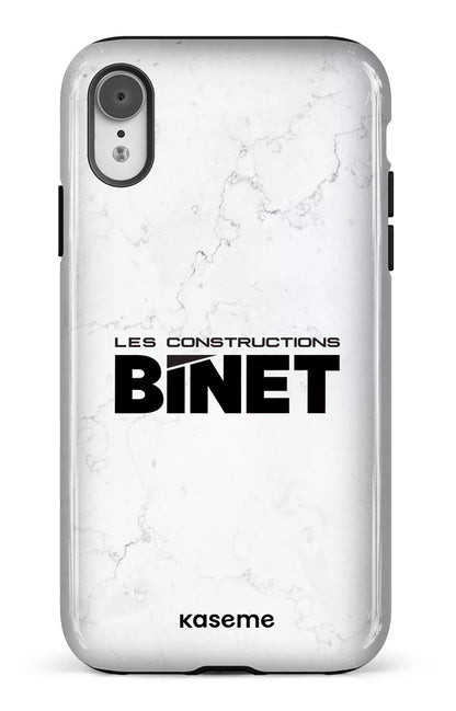 iPhone XR Tough Constructions Binet Marbre -