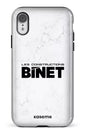 iPhone XR Tough Constructions Binet Marbre -
