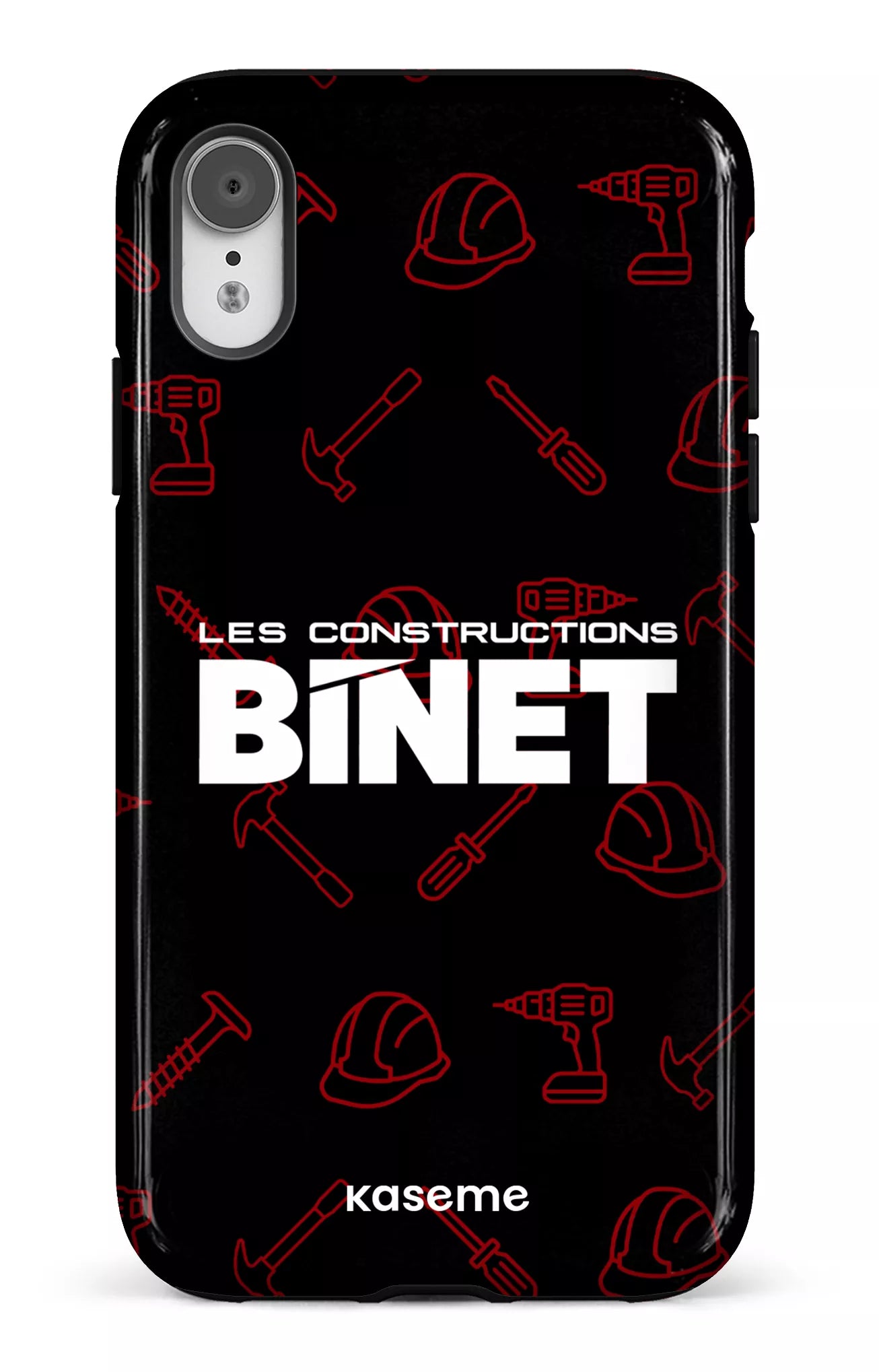 iPhone XR Tough Constructions Binet Noir -