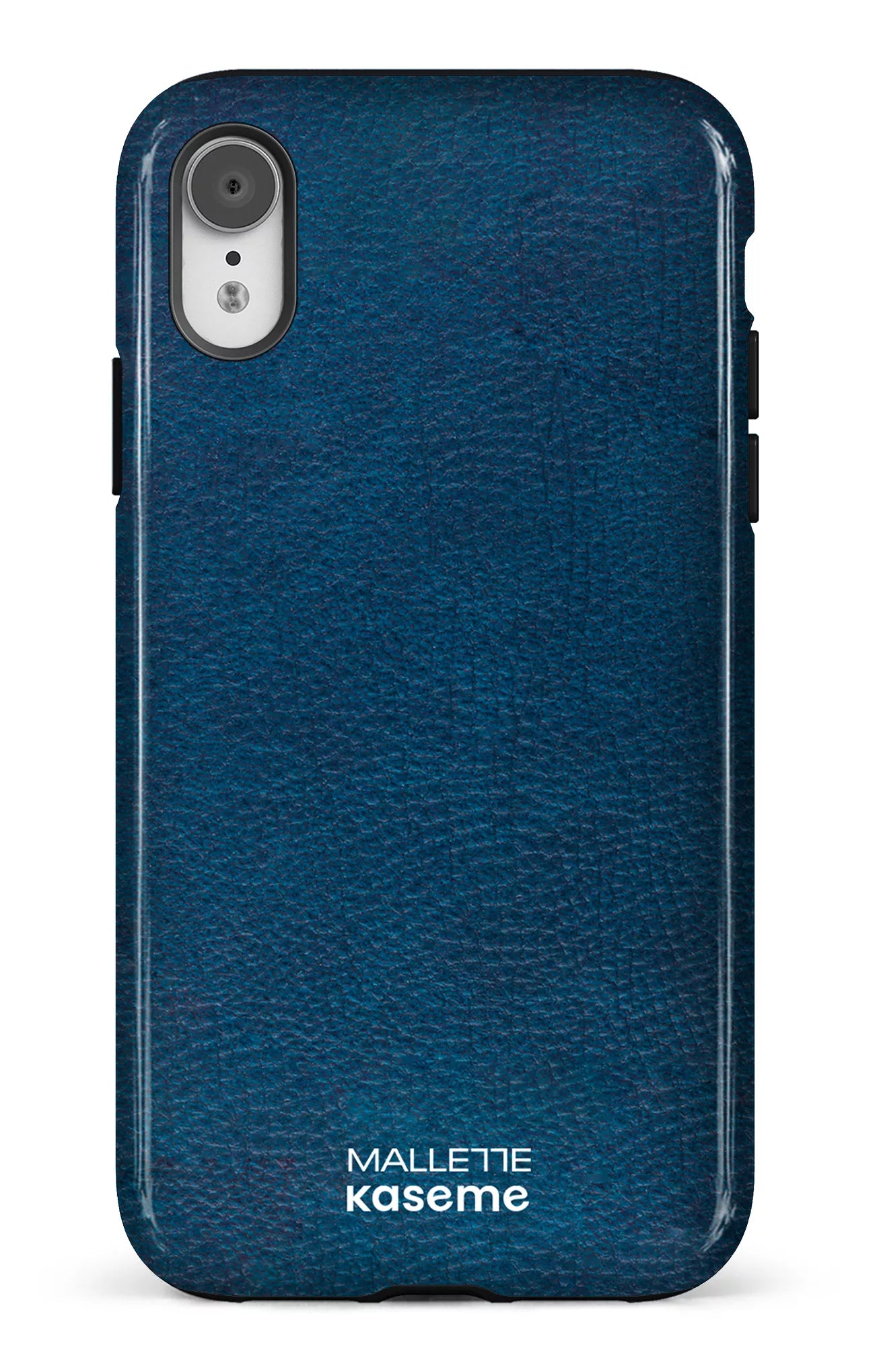 iPhone XR Tough Cuir Bleu x Mallette -