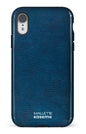 iPhone XR Tough Cuir Bleu x Mallette -