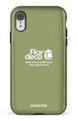 iPhone XR Tough Flordeco logo Sauge -