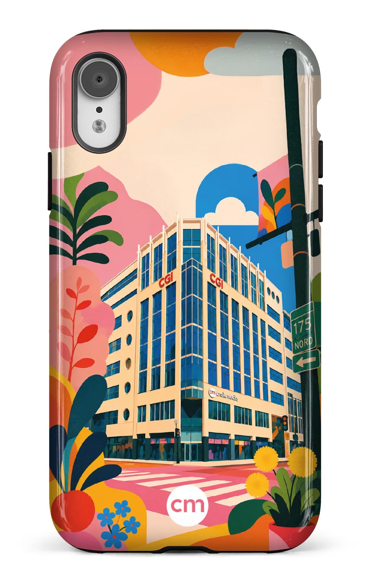 iPhone XR Tough Funky Building Crakmedia -