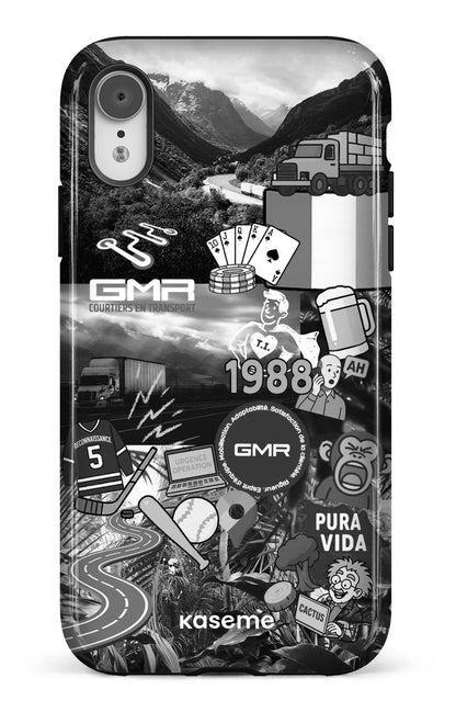 iPhone XR Tough GMR Collage Noir et Blanc -