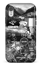 iPhone XR Tough GMR Collage Noir et Blanc -