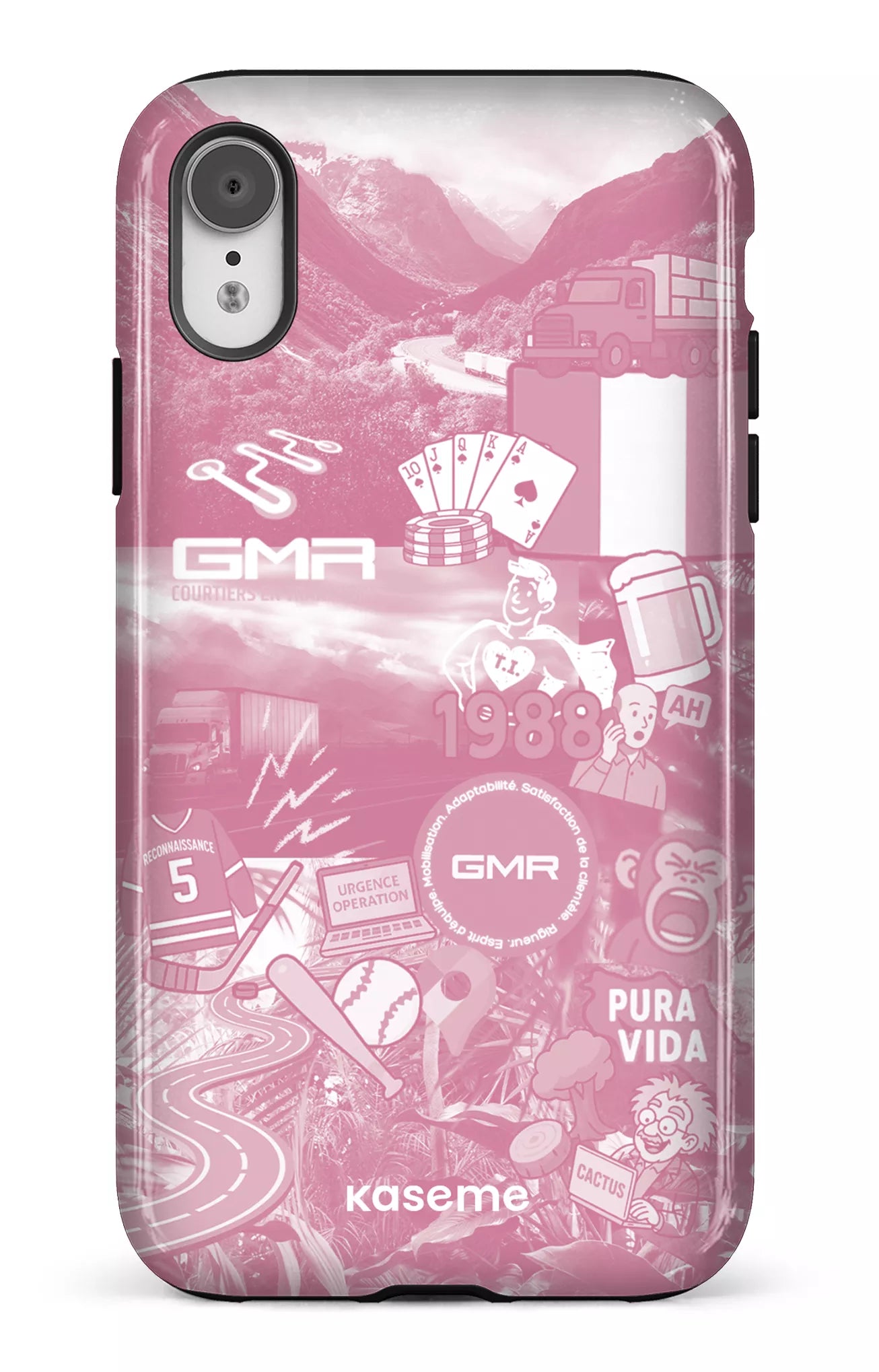 iPhone XR Tough GMR Collage Rose -