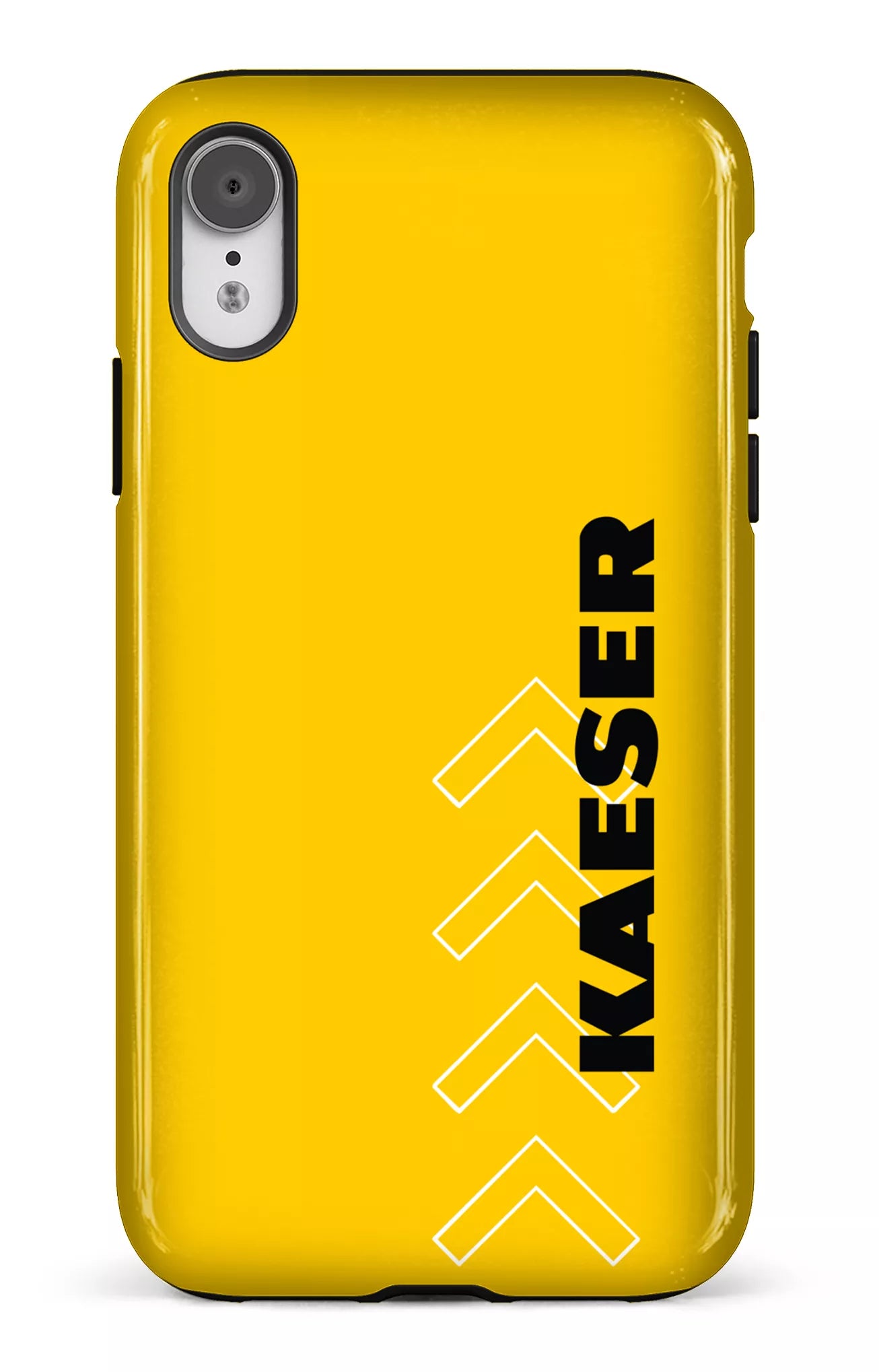 iPhone XR Tough Kaeser Flèches Jaune -
