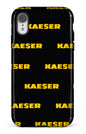 iPhone XR Tough Kaeser Pattern Noir -