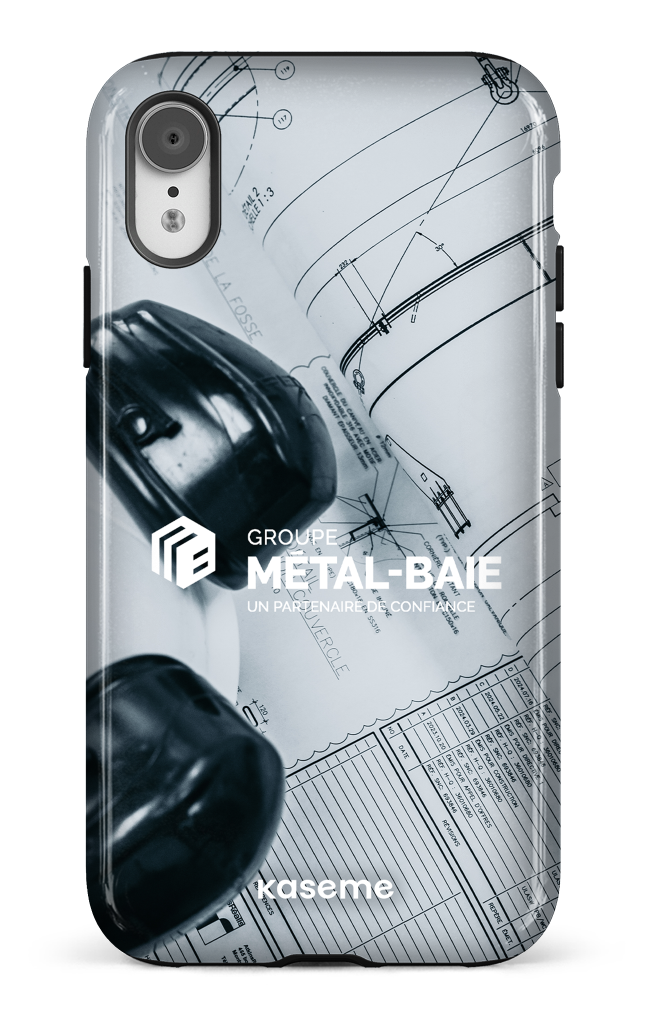 iPhone XR Tough Le plan par Métal-Baie -
