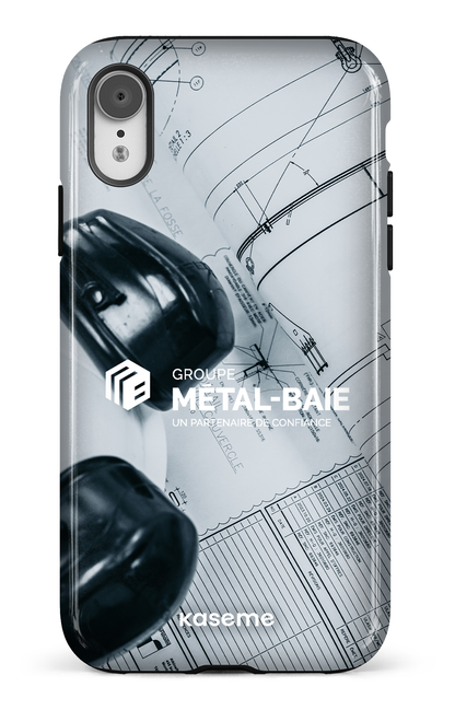 iPhone XR Tough Le plan par Métal-Baie -