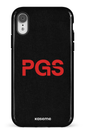 iPhone XR Tough PGS Noir&Rouge -