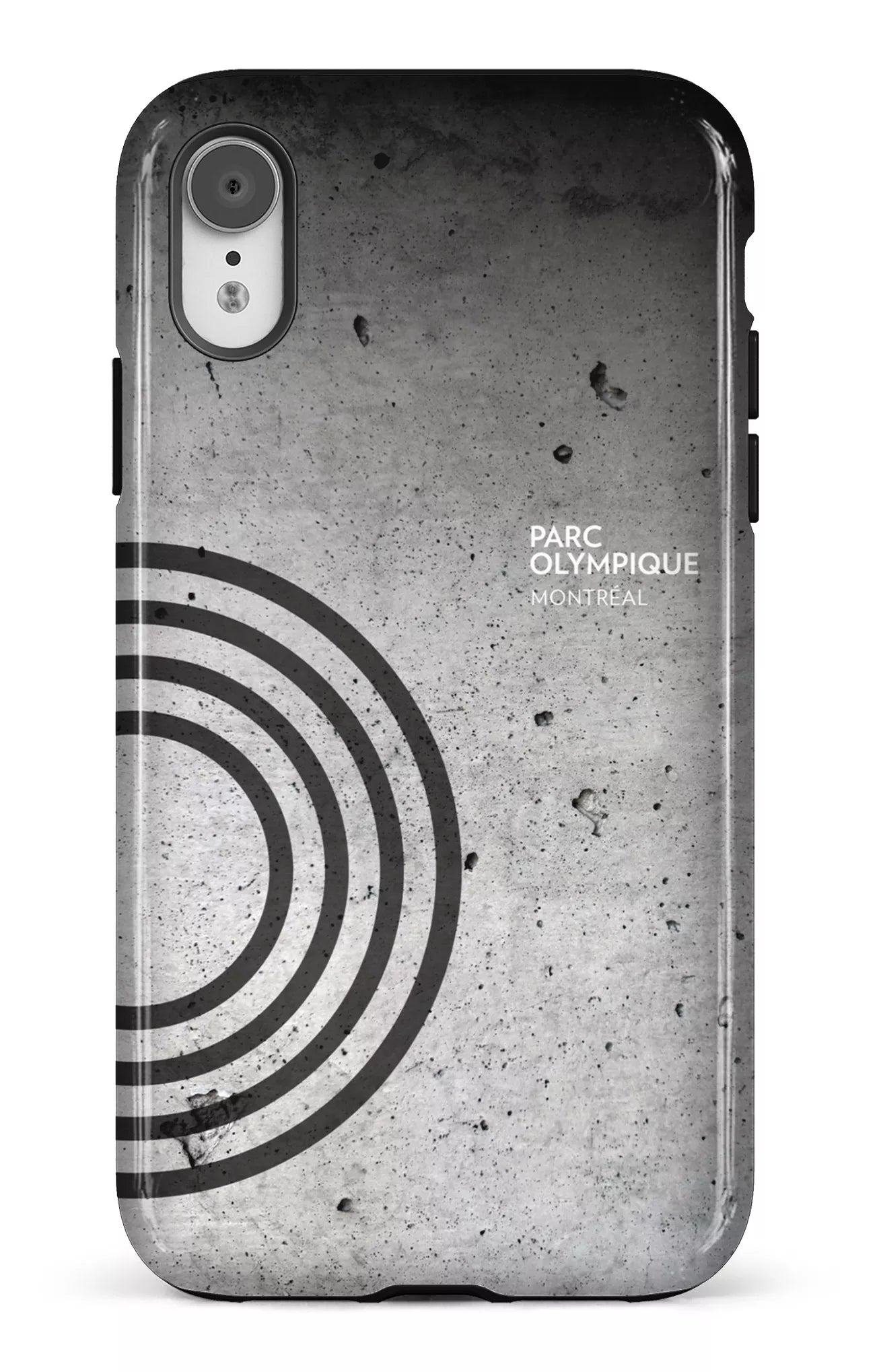 iPhone XR Tough Parc Olympique - Texture Béton -