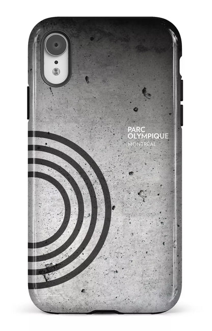 iPhone XR Tough Parc Olympique - Texture Béton -