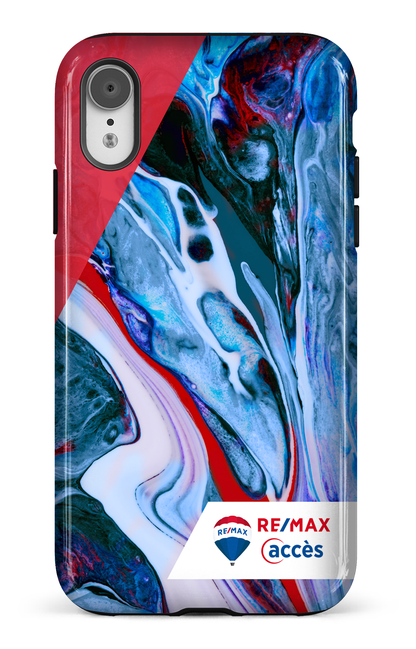 iPhone XR Tough Peinture marbrée claire -