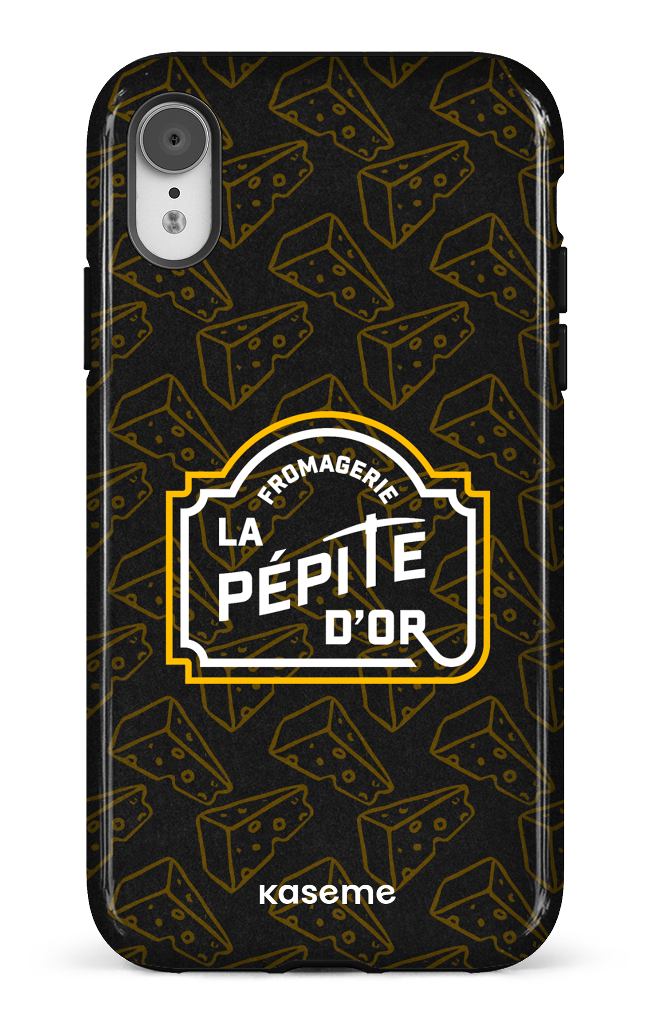 iPhone XR Tough Pépite x Fromages Noir -