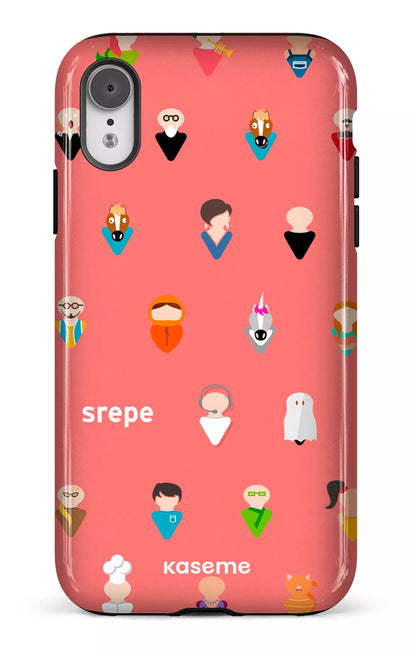 iPhone XR Tough Personnages Saumon -