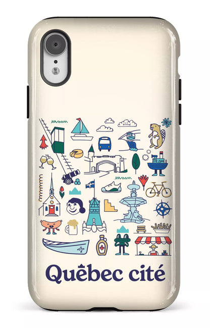 iPhone XR Tough Québec illustré -