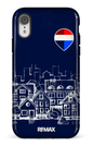 iPhone XR Tough Remax Sketch Bleu -