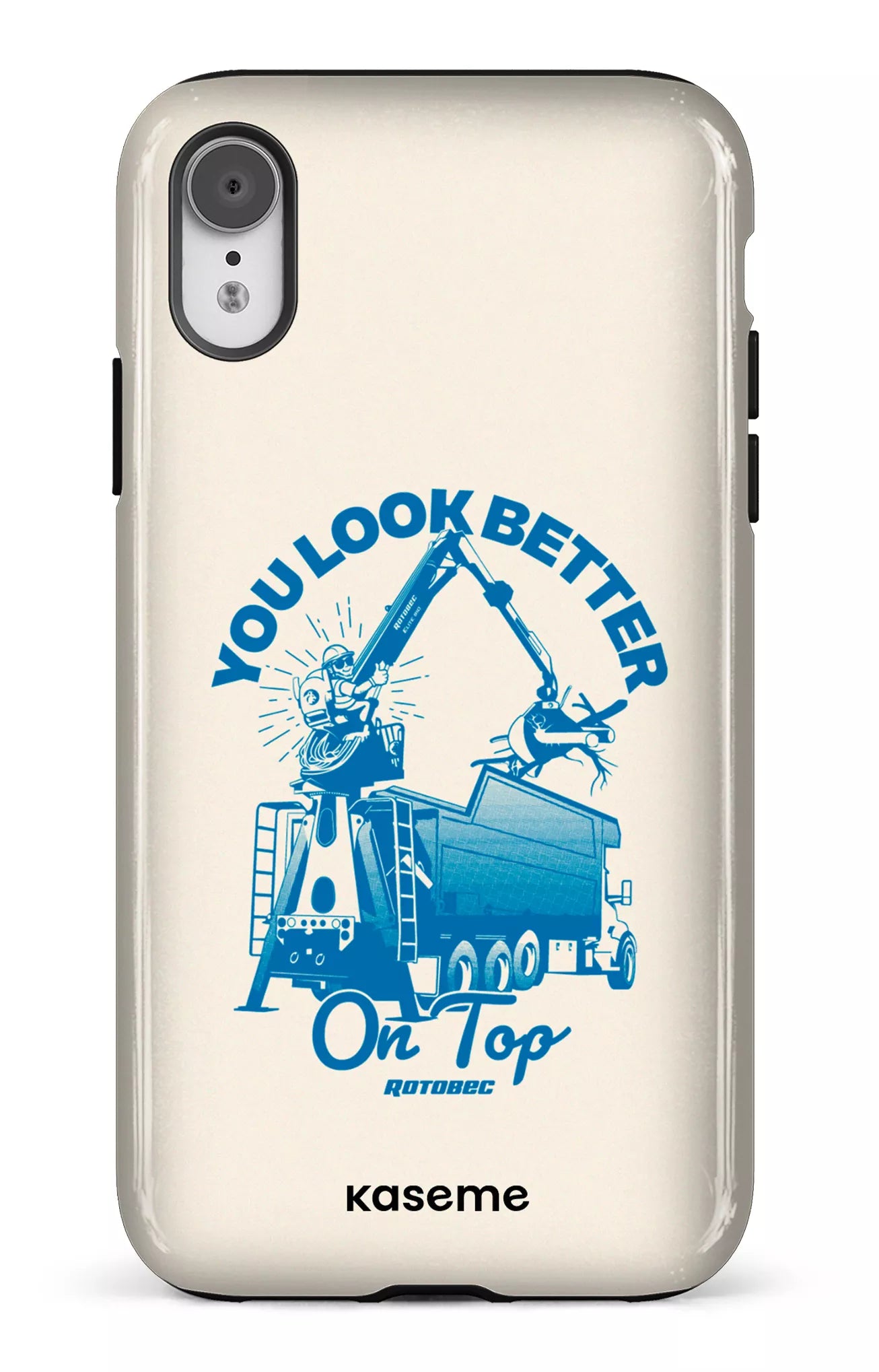 iPhone XR Tough Rotobec Beige -