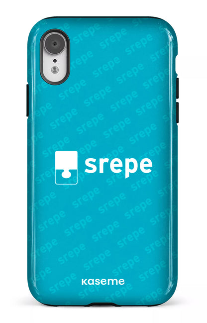 iPhone XR Tough SREPE Pattern Turquoise -
