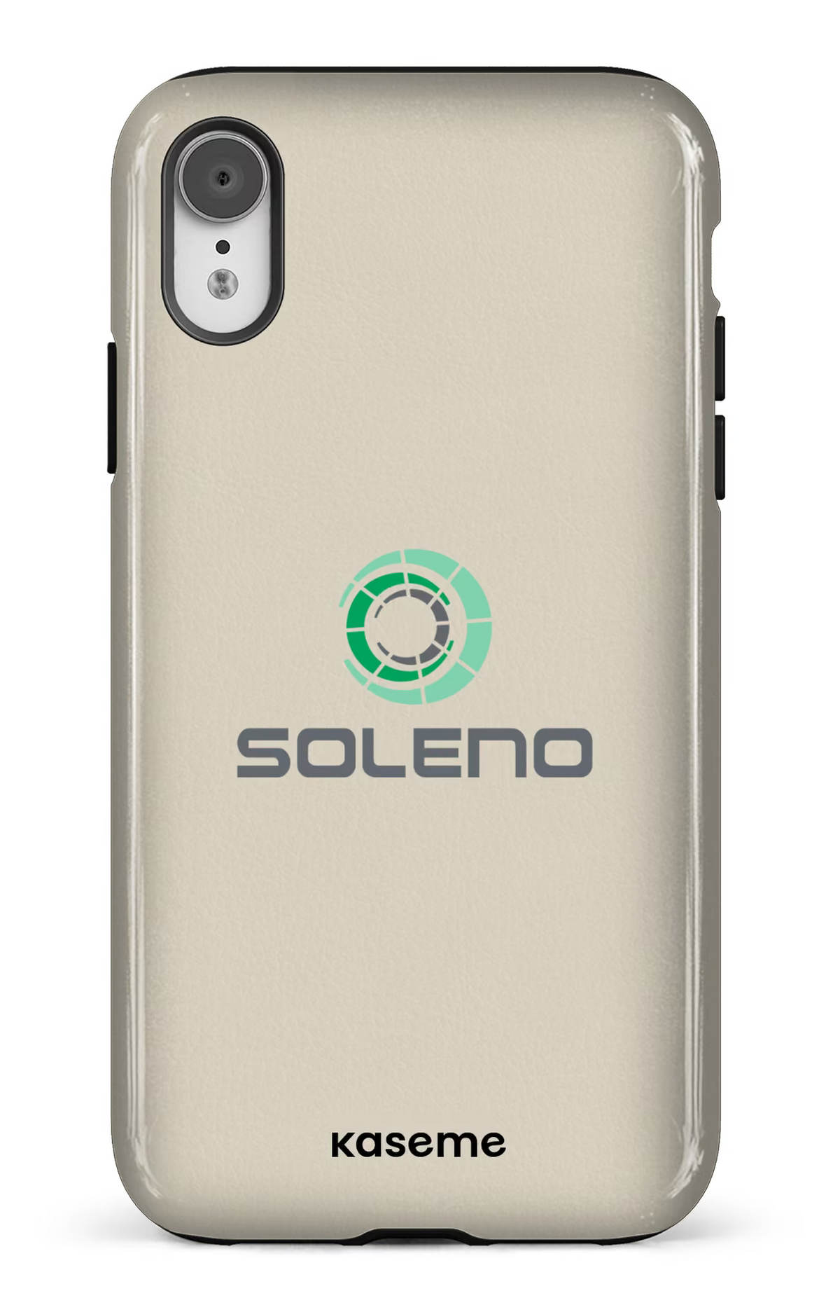 iPhone XR Tough Soleno Beige -