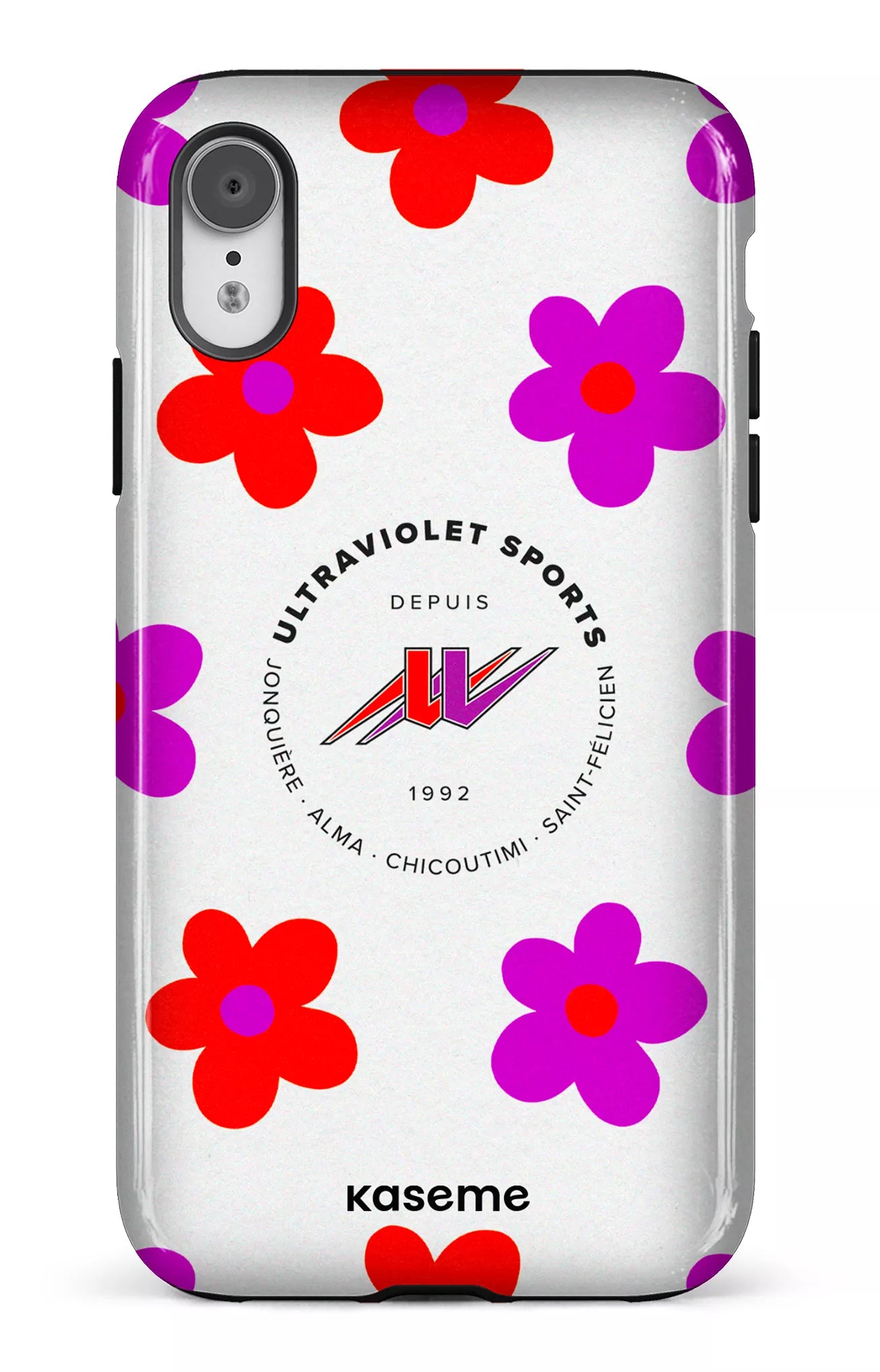 iPhone XR Tough UltraViolet Fleurs -