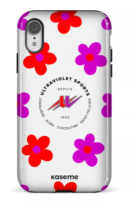 iPhone XR Tough UltraViolet Fleurs -