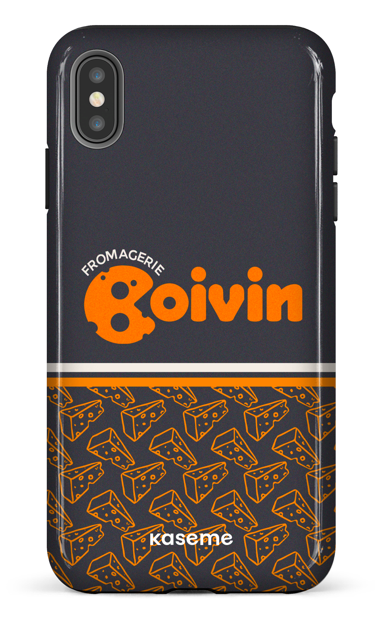 iPhone XS Max tough Boivin Gris x Fromages -