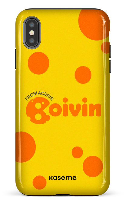 iPhone XS Max tough Boivin Jaune x Ronds -