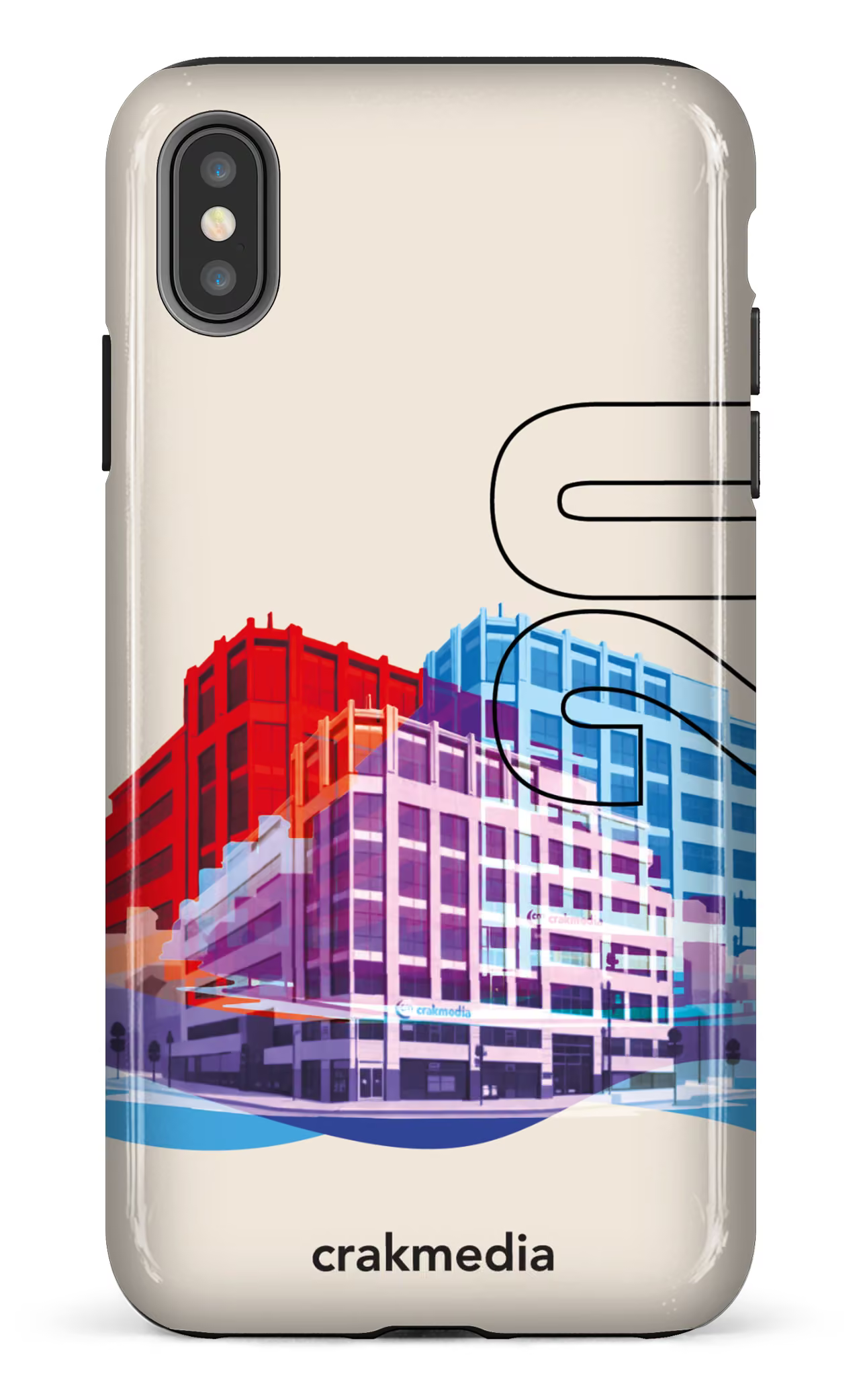 iPhone XS Max tough Building Crakmedia -