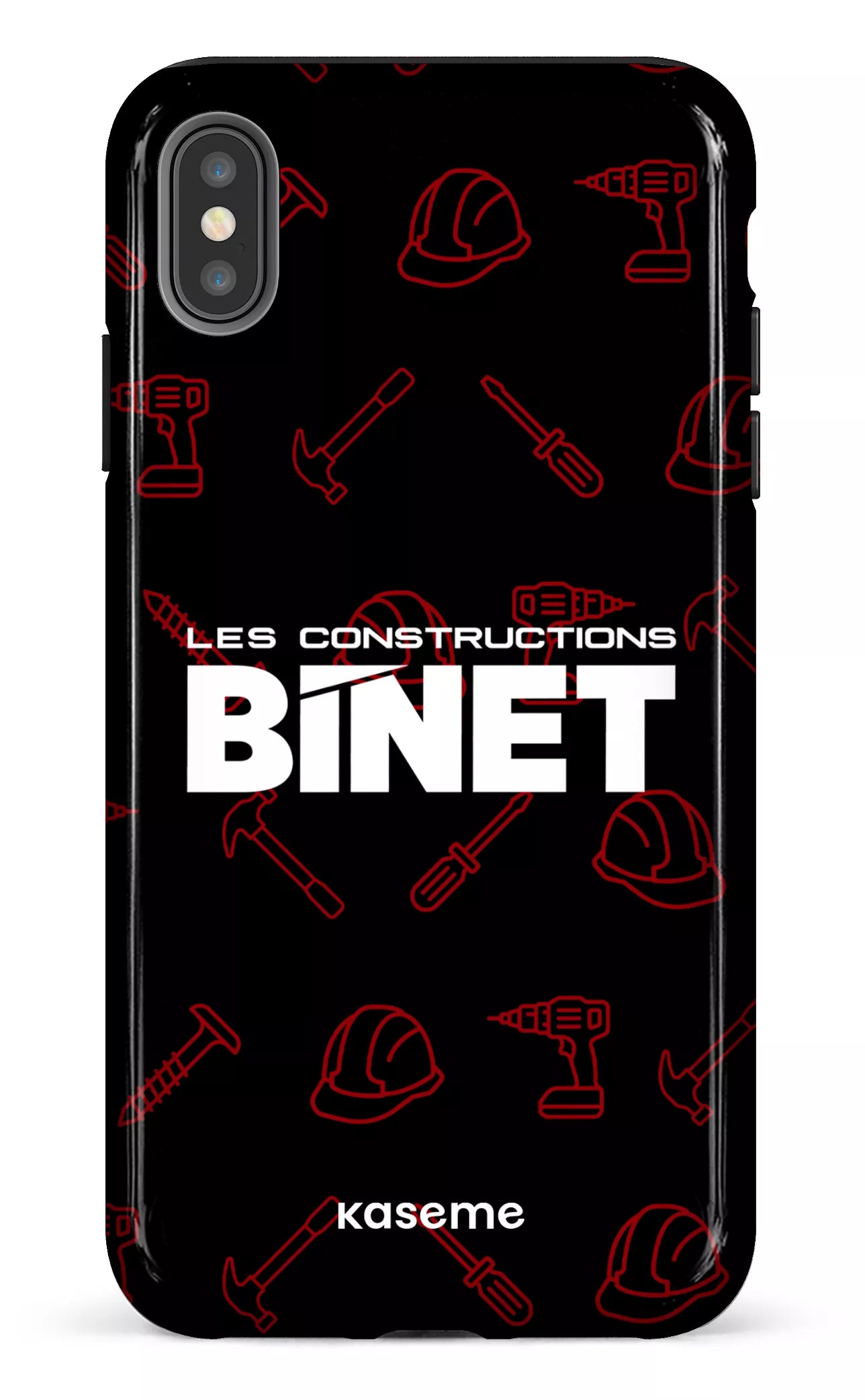 iPhone XS Max tough Constructions Binet Noir -