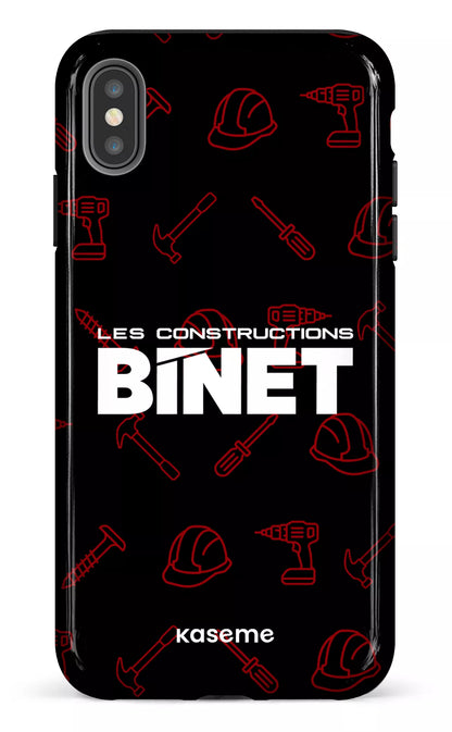 iPhone XS Max tough Constructions Binet Noir -