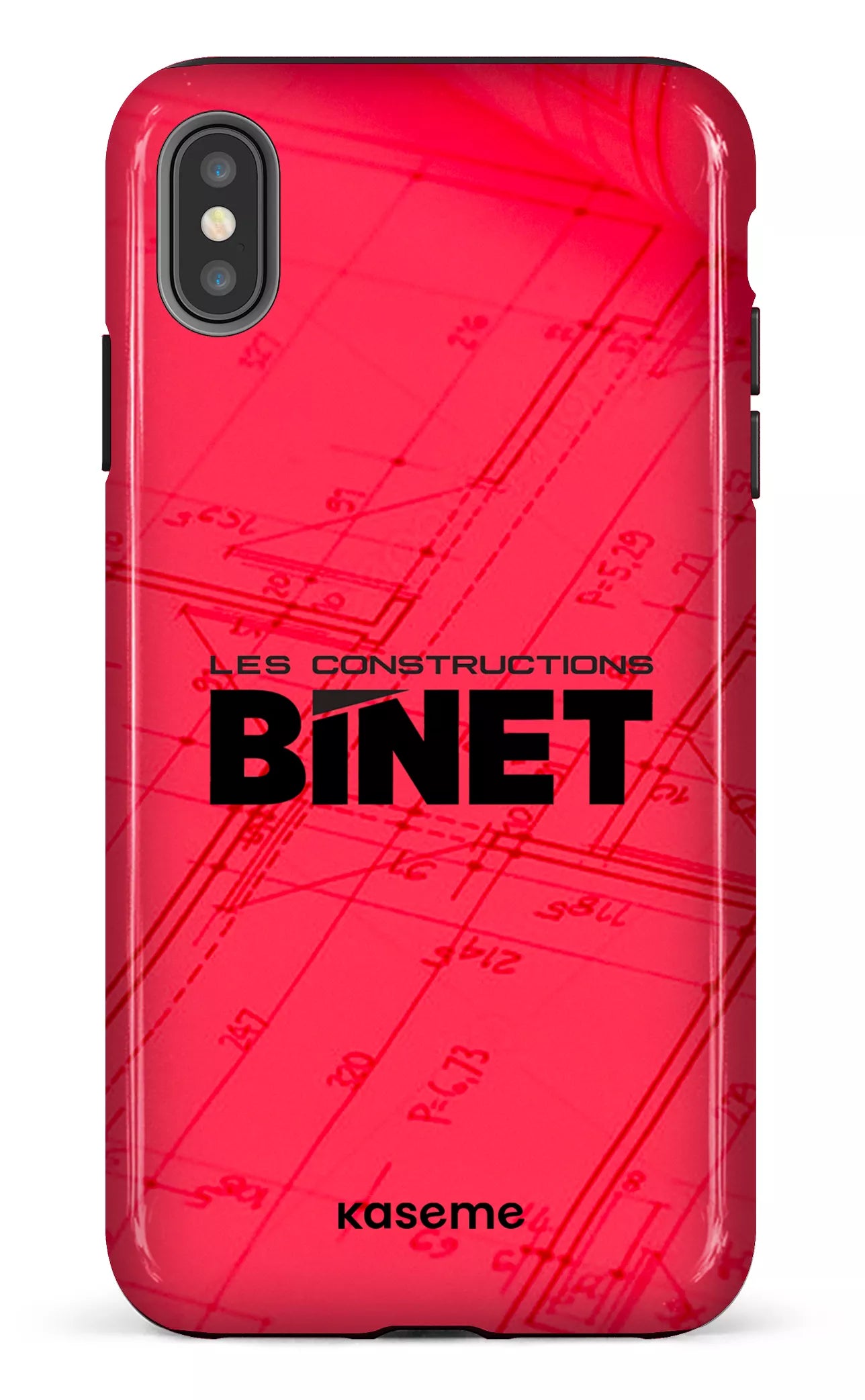 iPhone XS Max tough Constructions Binet Rouge -