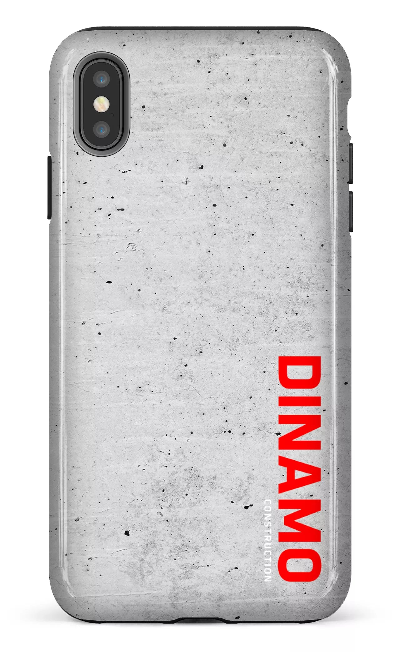 iPhone XS Max tough Dinamo Gris x Logo Rouge -