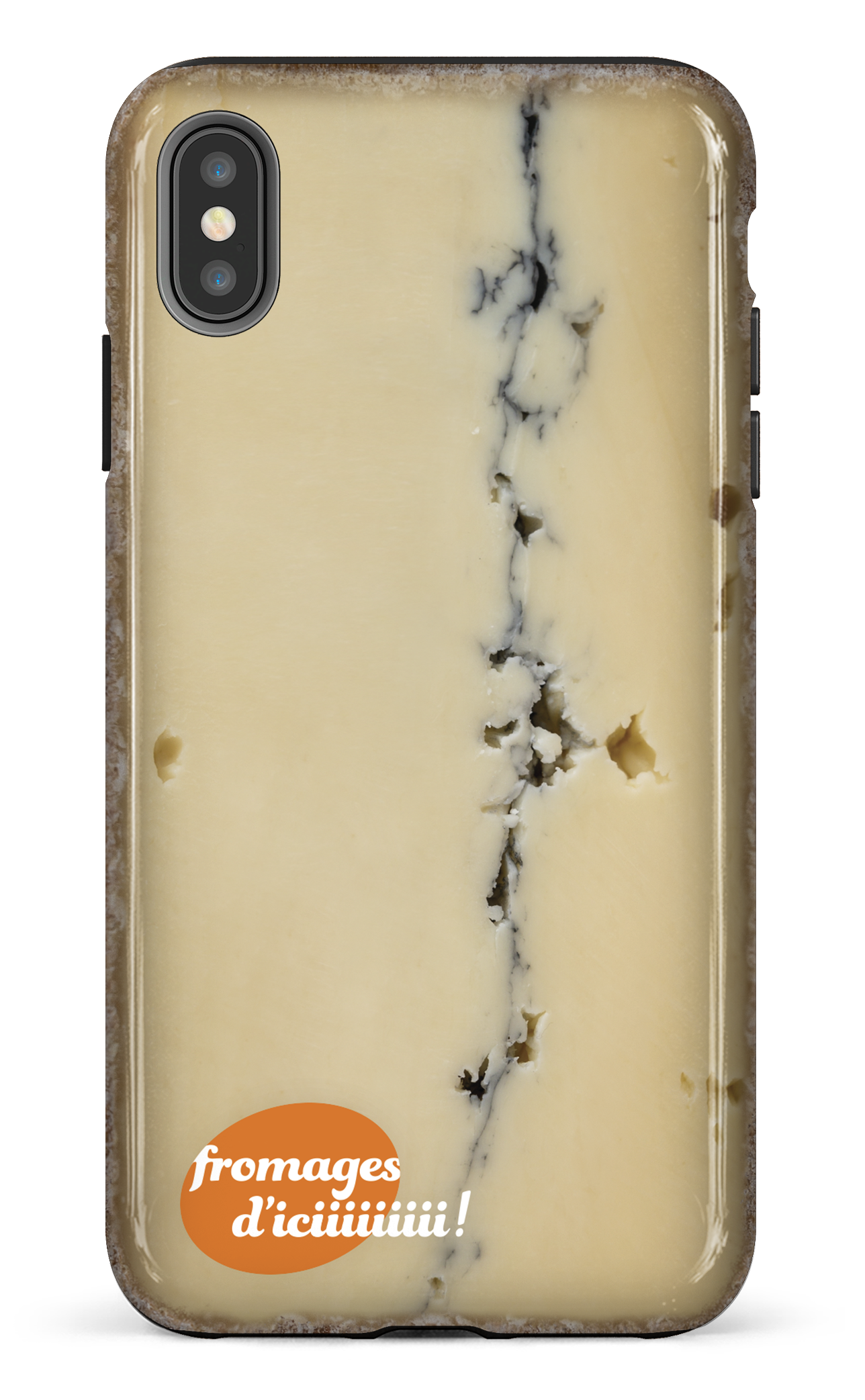 iPhone XS Max tough Fromage Cendré Logo -