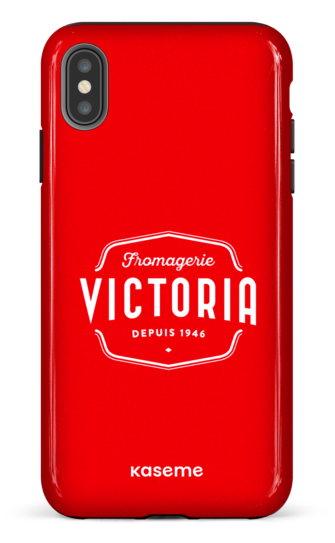 iPhone XS Max tough Fromagerie Victoria Rouge -