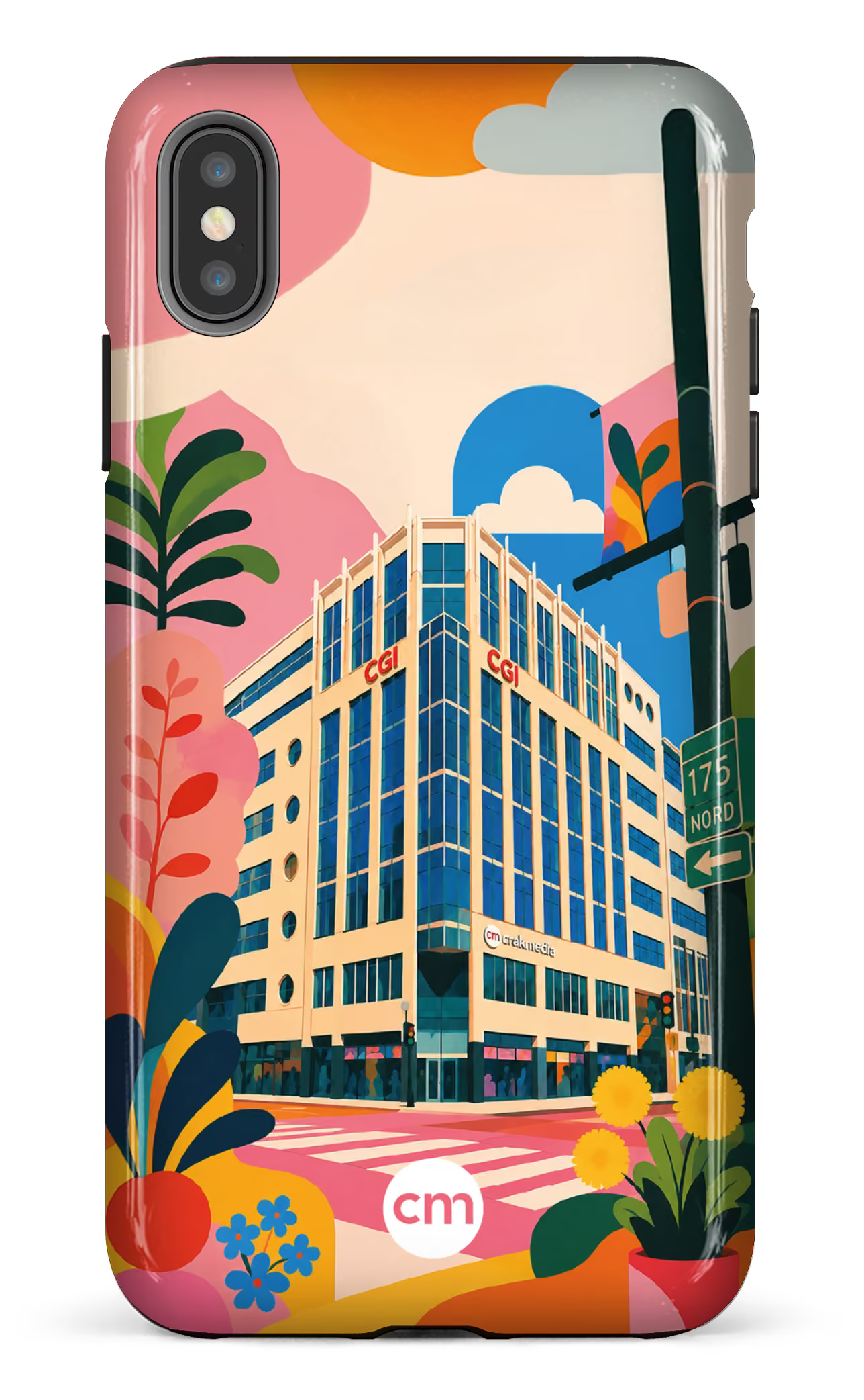 iPhone XS Max tough Funky Building Crakmedia -