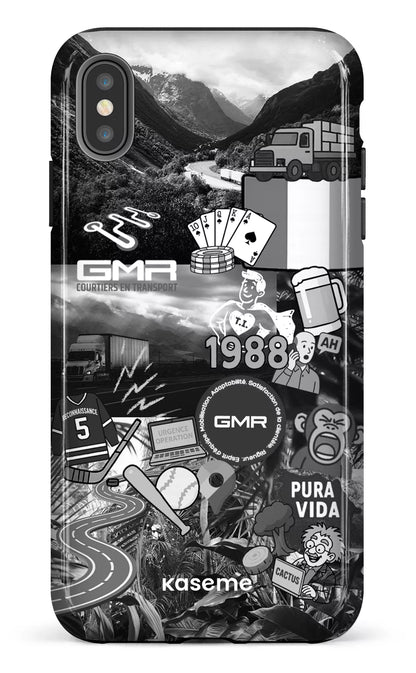 iPhone XS Max tough GMR Collage Noir et Blanc -