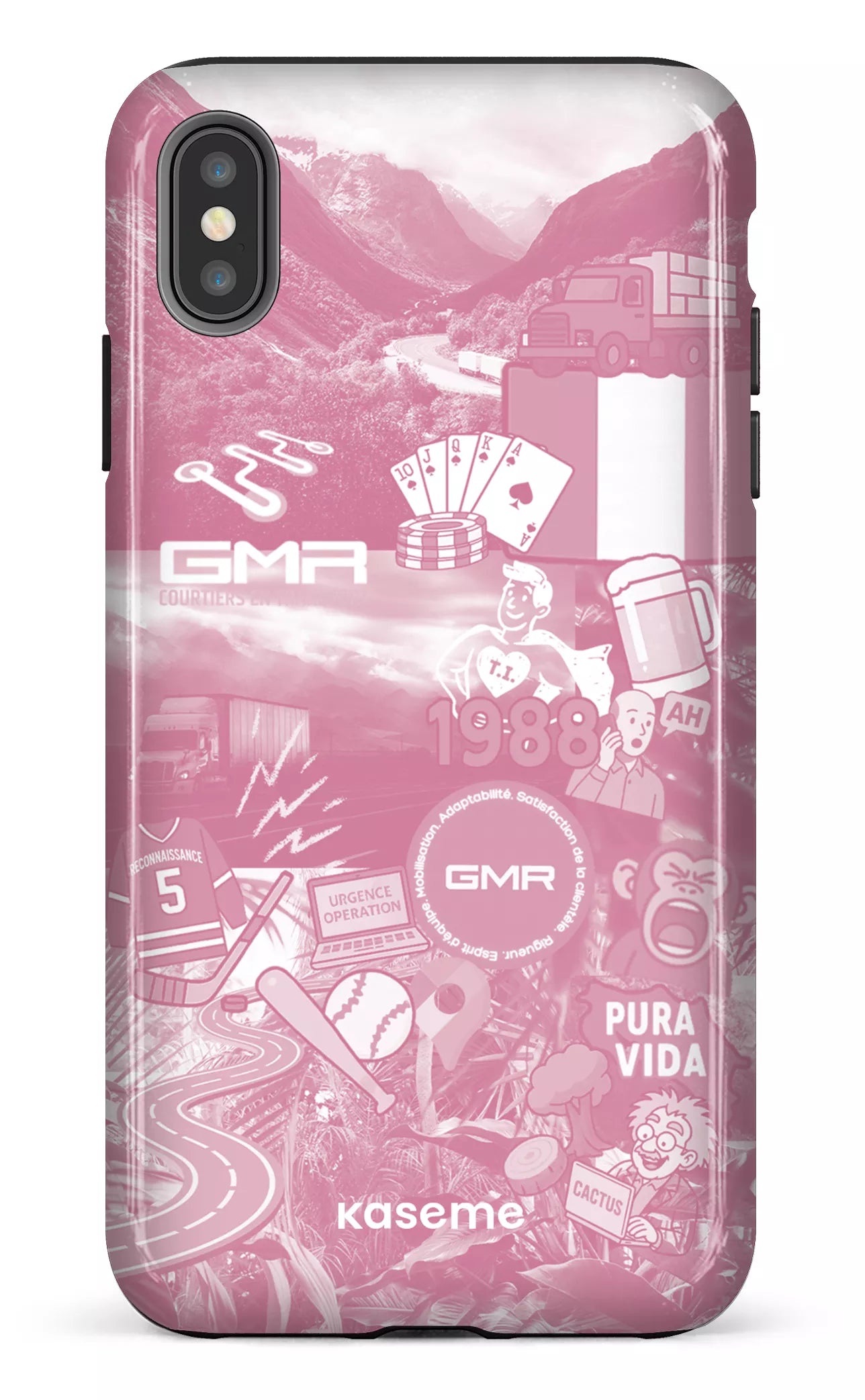 iPhone XS Max tough GMR Collage Rose -