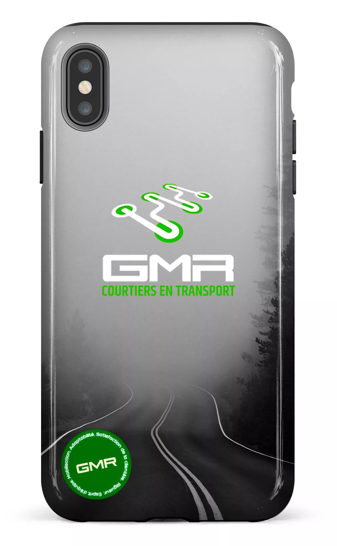 iPhone XS Max tough GMR Route Noir et Blanc -